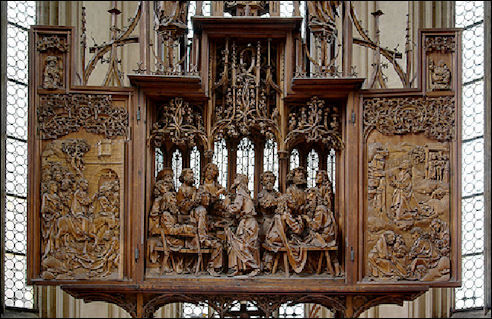 Heilig-Blut-Altar in de St. Jakobskerk in Rothenburg