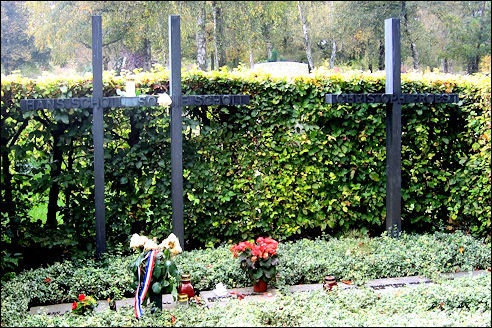 Het graf van Sophie Scholl, Hans Scholl en Christoph Probst