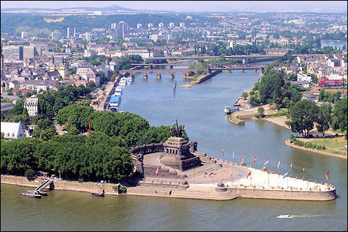 Deutsches Eck in Koblenz
