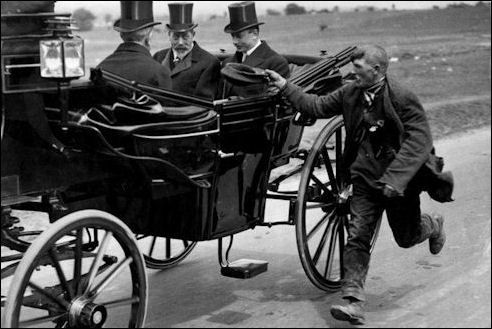 George V en de bedelaar