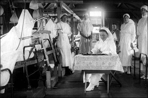 Brits hospitaal aan het westfront