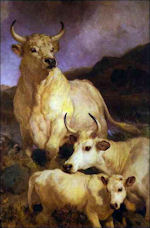 Edwin Landseer: The Wild Cattle of Chillingham