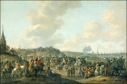 Karel II in Scheveningen