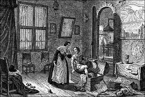 Hugo de Groot ontsnapt in boekenkist