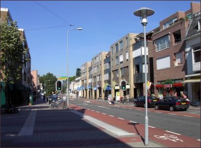 vanaf de Oranjestraat naar het westen