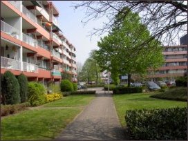 woonflats terzijde van het Velpse ziekenhuis (h1950)