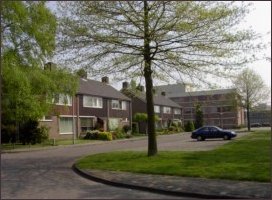 woningen aan de Kennedylaan ter hoogte van de Kievitstraat (h1990)