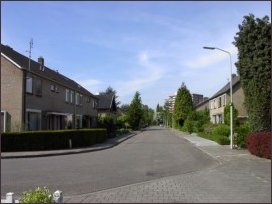 naar het westen naar de Karekietstraat (h2213)