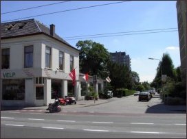 de Stationsstraat gezien vanaf de Hoofdstraat (h3977)