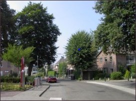 naar het zuidwesten vanaf de Vlashofstraat (h3916)